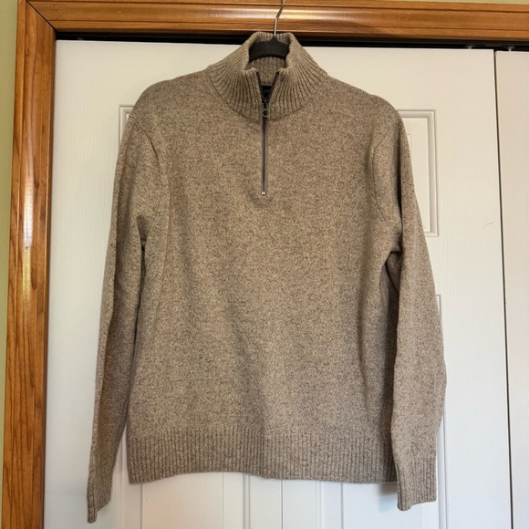 J.Crew Merino Wool Blend Quarter Zip Sweater - Picture 1 of 7